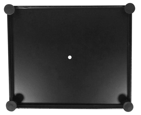 RS21B 21-Inch Steel Speaker Stands for Bookshelf Speakers and Studio Monitors, Rock-Solid 60 Lbs Per Stand, Cable Management, Anti-Vibration Pads, Black, Pair for Home Audio and Professional Mixing