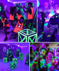 Outdoor Blacklight LED Rope Lights Kit 40 Feet Waterproof IP65 Purple Glow for Birthday Bash Halloween Stage Decor 432 LEDs