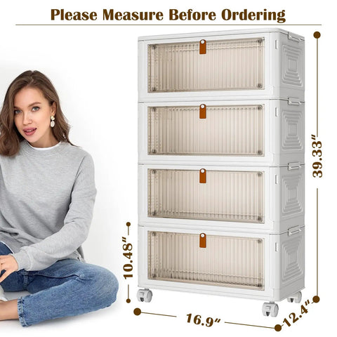 Keep Your Space Looking Crisp With These Stackable Plastic Storage Bins Heavy Duty Lidded Containers That Tame Craft Supplies Closet Clutter And Pantry Goods Like A Boss