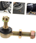 Close-up of Off Road Ball Joint Kit For ATVs And Go Karts with threaded rod and metal nut