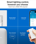 Caseta Smart Dimmer Switch Starter Kit With Smart Hub, Pico Remote, and app control for versatile smart lighting setup