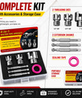 All In One Pipe Threading Kit For PVC 1/2 Inch 3/4 Inch And 1 Inch Pipes Built Tough Alloy Steel Dies Electric Drill Compatible DIY Plumbing Projects Today complete kit with accessories and storage case