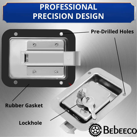 Heavy Duty Stainless Steel Truck Tool Box Lock With Spare Keys For Pickup Toolbox Handle Latch Rust Proof Hella Durable Security Hardware Smart Fit Built Damn Tough For Over The Road Work And Weekend Hauling Projects