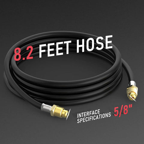 Argon CO2 Regulator For MIG TIG Welding With Dual Gauges Dope PSI Range Zero To Four Thousand CGA580 Inlet Eight Point Two Feet Hose