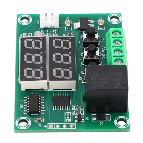 Digital Temperature Controller With Double Display And 12V 10A Relay Thermostat Module For Freezers Incubators And Machine Rooms 58 To 230F Range Easy Setup Cool DIY Lab Gear, PCB board