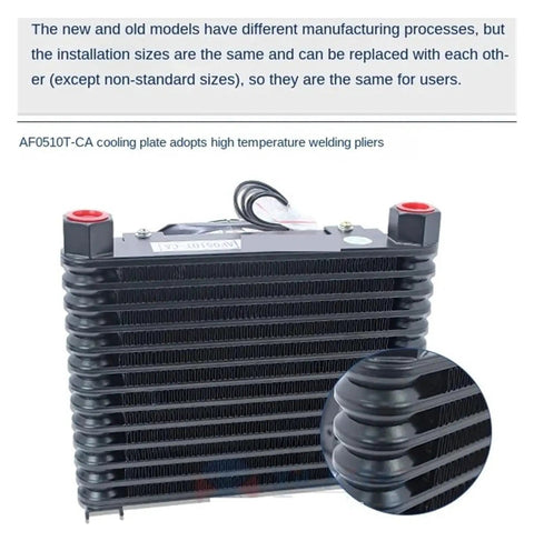 Beefy 10 LPM Hydraulic Cooler Oil Radiator Heat Exchanger For CNC Systems, DC 24V High Efficiency Cooling Unit display