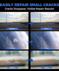 Windshield Crack Repair Kit For Chips And Cracks Quick Easy Glass Chip Fix For Cars Trucks And SUVs Before and After Results