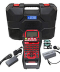Hard Working Pro Label Maker Bundle For Audio Wiring And Industrial Cable Marking Includes Self Laminating Vinyl Tape Rolls with printer and accessories.