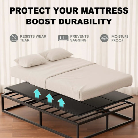 Hassle Free Queen Bunkie Board For Rock Solid Mattress Support under a mattress preventing sagging on a platform bed.