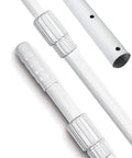 Two Piece Telescopic Pool Pole With Six To Twelve Feet Adjustable Reach For Easy Pool Cleanup, Premium Anodized Aluminum, Close-Up View