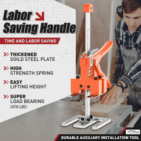 Heavy Duty 2 Pack Furniture Lifter Arms, Labor Saving Arm Jack For Moving Couches And Appliances, steel handle with high load capacity.