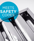 Stainless Steel Commercial Kitchen Hood Filter For Restaurant Exhaust Hoods, Baffle Grease Filter with safety code compliance