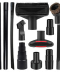 Universal Vacuum Attachment Kit For Wet Dry Cleaning One And One Quarter Inch Hose Adapters With Horse Hair Brush