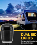12V Electric A Frame Trailer Tongue Jack With 7 Way Plug, 4000 Lb Lift Capacity, dual side lights, night operation