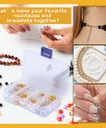 1320 Pcs Jewelry Making Kit With Crimp Beads Crimp Tubes Knot Covers Bead Tips Jump Rings And Lobster Clasps In Sturdy Storage Boxes for DIY accessories