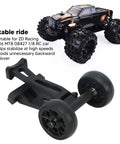 Head Up RC Wheels For One Eighth Scale RC Cars With Double Head Up Design Rubber Tread Wide Wheelbase Boost Stability