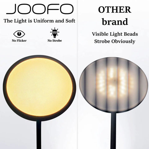 LED Torchiere Floor Lamp With Remote And Touch Control Dimmable Modern Standing Light In Black comparison with other brand
