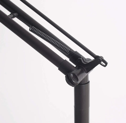 Close-up of flexible arm and dual swivel points on Hydra Adjustable Floor Lamp In Oil Rubbed Bronze Finish