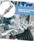 Heavy Duty Stainless Steel Spring Plunger Locking Pin With Retractable Handle securing mechanical components in machinery.