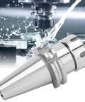 Built Tough CNC Milling Tool Holder SK40 ER32 Pro Grade with 132mm shank and 63mm collar during high precision machining