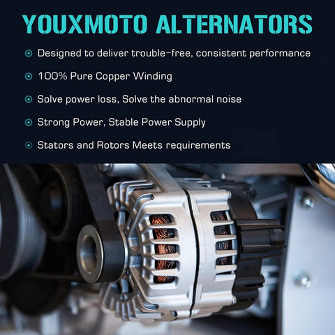 Drop-In 3.5L V6 Alternator For Accord 2008-2012 And Crosstour 2010, 130 Amp 12V CW Rotation Auto Replacement installed view