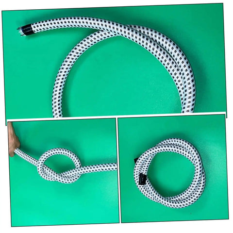Heavy Duty High Temperature Steam Hose For Garment Steamers And Irons, Flexible PVC Nylon Replacement Tube With Universal Fit on green surface