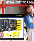 Four Panel Pegboard Kit For Home Garage And Office 24x16 Inch Panels 64x24 Inch Mounted Wall Organizer Made In The United States