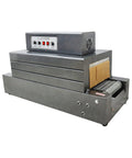 No Nonsense Heavy Duty 220V Heat Shrink Tunnel Machine Featuring Quartz Infrared Tubes, compact design for effective packaging.