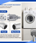 Five Key Set For Commercial Washer And Dryer From Speed Queen Includes GR777 GR800 GR888 GR100 GR999 Coin Laundry Keys