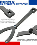 Variable Pin Spanner Wrench Set For Pulleys 15 Piece Go To Tool For Pulleys With Slots Or Holes Fits Camshaft And Crankshaft Pulleys And More Ready For Quick Adjustments In Tight Spaces., high-strength steel pins, adjustable pulley wrench