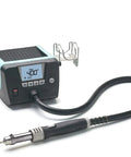 Powerful 900 Watt Hot Air Station With Clear LC Display And Adjustable Backlight, shown on white background with power bar graph visible.
