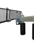 Adjustable Slide Gate Guide Rollers With Upper Bolted Bracket Mount 6 Inch Black UHMW Nylon Ball Bearing Guiders for gates