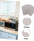 Microwave Waveguide Cover Replacement No Hassle Install With High Temperature Resistant Mica Sheet displayed beside kitchen microwave