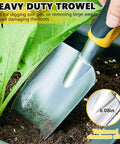 Stainless Steel Heavy Duty Garden Trowel Shovel With Soft Rubberized Non Slip Ergonomic Handle for digging in soil with plants