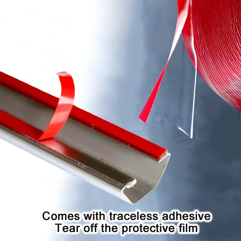 Heavy Duty Stainless Steel Floor Cable Cover With Self Adhesive Backing showing traceable adhesive and protective film.