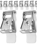 24 Pcs Metal Downlight Spring Clips for Recessed Lighting 3-Hole Brackets, showcasing galvanized metal clips with spring design.
