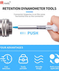 HT250-5 Connector Inspection Tool Kit With Socket And Pin Tips Pro Grade At Home Electrical Tester For Automotive Connectors Terminals And Retention Tests Includes 3 Pairs Of Sockets And Pins, aluminum tool in use
