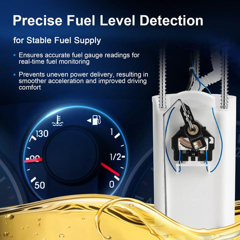 Close-up of Electric Fuel Pump Assembly With Level Sensor And Sending Unit for 2000 2001 Chevy Suburban 1500 fuel gauge.