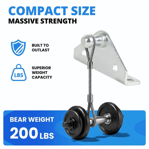 10mm Ball Stud Mounting Bracket Kit For Gas Shocks And Struts with 200 lbs weight capacity label
