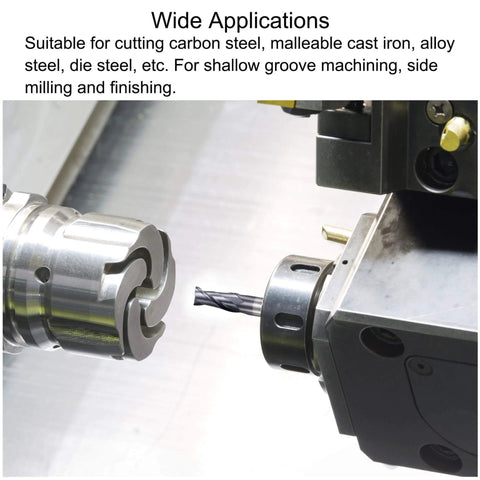 Square Nose End Mill For CNC Router Bits, 3Mm Cutting Diameter, Solid Carbide, AlTiN Coated, 2 Flute Spiral Milling Cutter