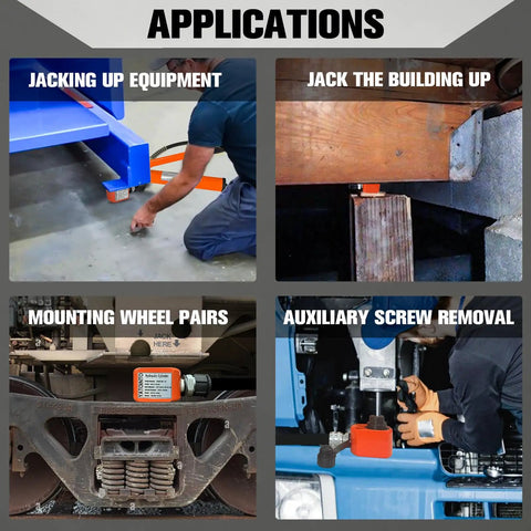 Beefy 10 Ton Low Profile Hydraulic Cylinder Jack Porta Power Ram With 0.98 Inch Stroke used in various applications