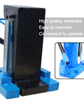 Heavy Duty Hydraulic Toe Jack 15 Ton Low Profile Floor Jack with thick steel base, blue accents, and ergonomic handle.