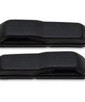 Two black OE spec Hood Stop Bumpers and Windshield Rest Kit for Quiet Hood Stability and Hood Flutter Fix with Rattle Free Driving.