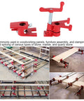 Three Quarter Inch Pipe Clamp Hand Cranked Quick Clamp For Woodworking, galvanized steel, furniture assembly, pack of 2 clamps