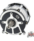 Heavy Duty Brushless Differential Motor With Pure Copper Windings Built Different For Smooth DC Thrust 16 Tooth Pinion 60V 1800W rear view close-up