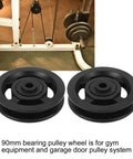 Heavy Duty Smooth Action Nylon Bearing Pulley Wheels 10 Pack With 90Mm Diameter And 10Mm Center Bore for gym cable systems.