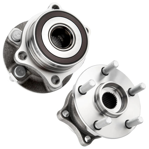 Beefed Up Rear Wheel Bearing Hub Kit Fits Subaru Crosstrek 2019 2021 Forester 2009 2013 Impreza 2008 2014 Legacy 2010 2014 Outback 2010 2014 BRZ 2013 2019 Scion FRS 2013 2016 Toyota 86 2017 2020 GR86 2022 2023 Non ABS 5 Lug 2 Piece Rear Left and Right