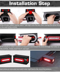 Installation guide for Two Pack Heavy Duty Trailer Light Steel Boxes Kit With Six Inch Oval Red And White LED Tail Lights