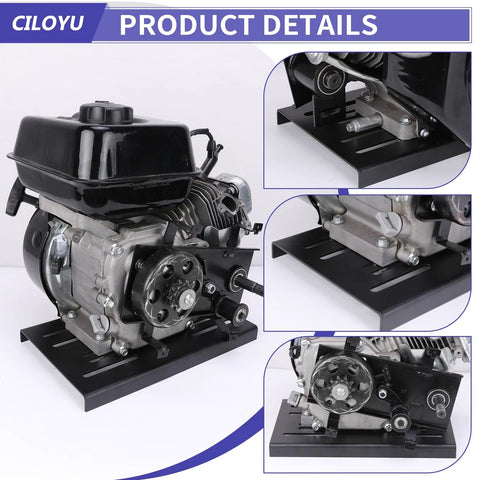 Beefy Universal Engine Mounting Plate Replacement for Predator 212cc to 97cc engines showing thick steel base and compatibility