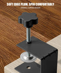 Heavy Duty C Clamps For Cabinet Installation Face Frame Alignment Tool With Built In Drill Hole Guide No Sweat Setup Woodworking Jig Total Game Changer For Fast Furniture Repair And Cabinet Mounting 2 Pack close-up of clamp screw detail on wooden surface